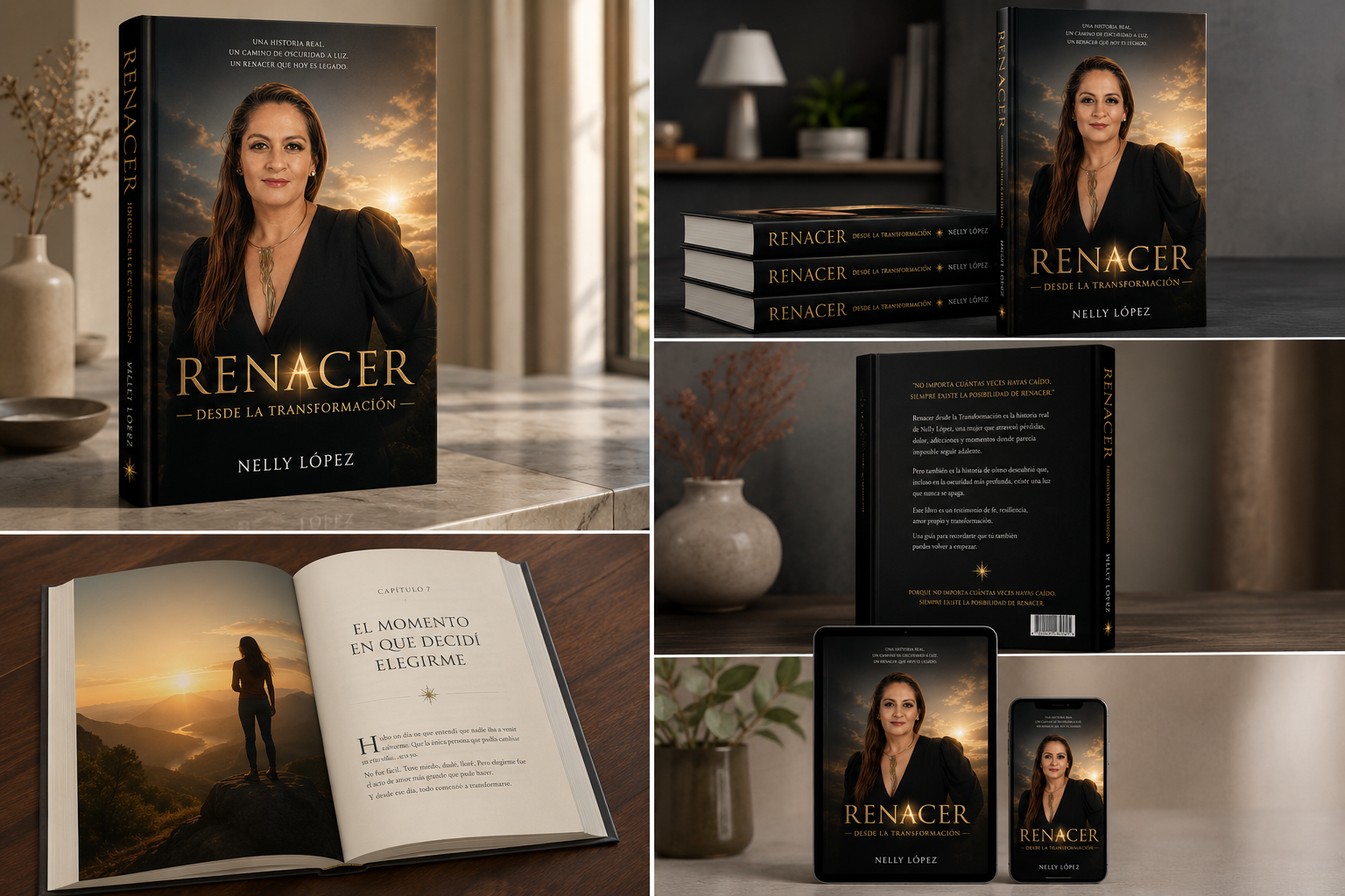 Libro digital Renacer en diferentes dispositivos